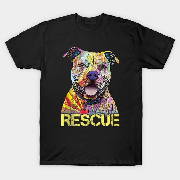 Embrace the Bulldog Rescue Revolution: Transforming Lives, One Wag at a Time! T-Shirt by luxury artista